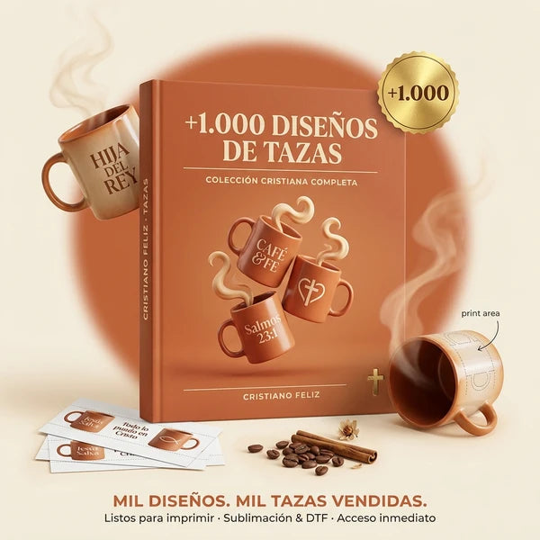 +1000 Diseños de Tazas Cristianas